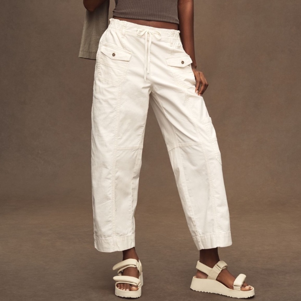 Anthropologie Pilcro Utility Drawstring Pocket Pant - L Tall
